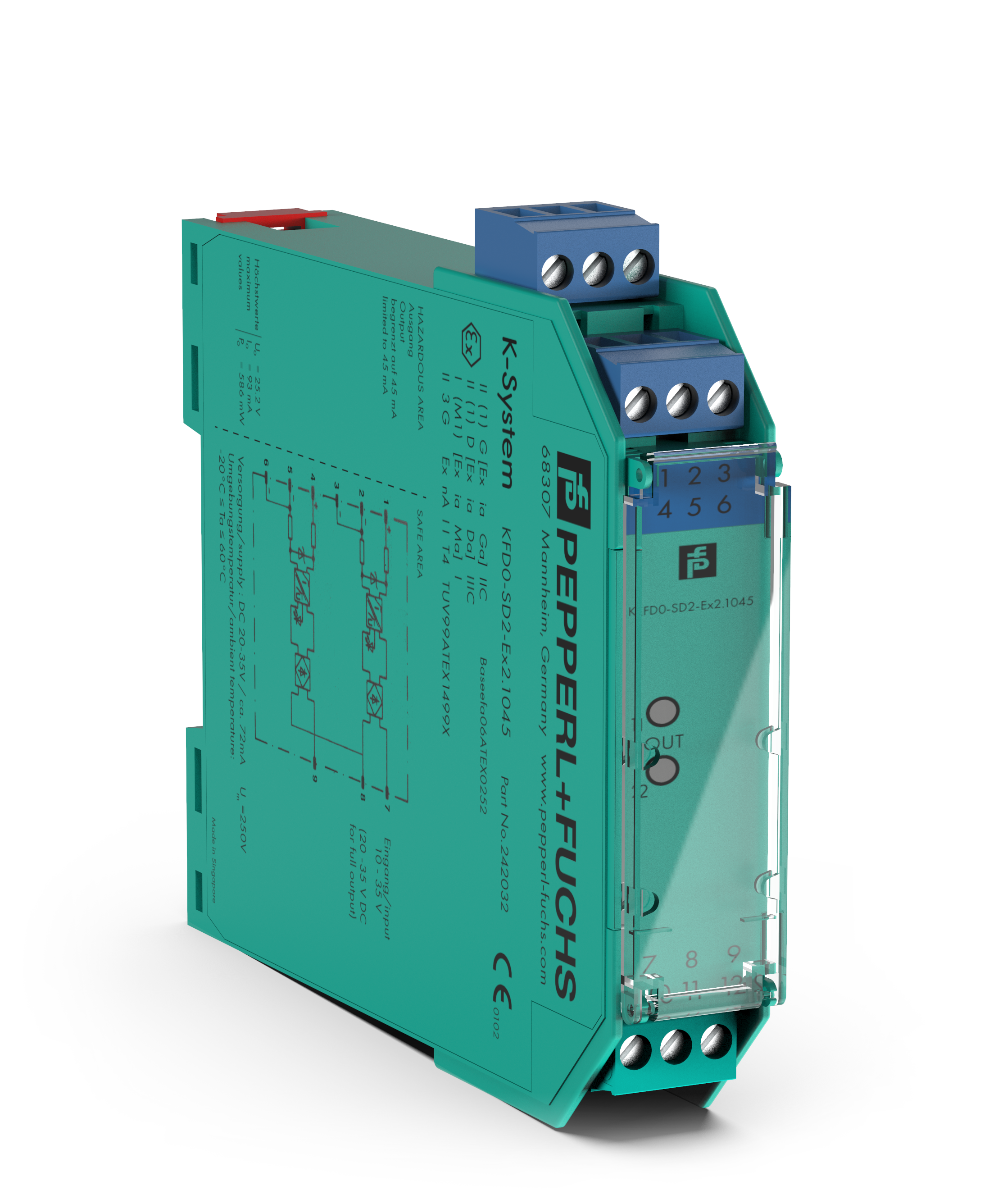 EX barriär, digital signal för larmdon 2 kanaler