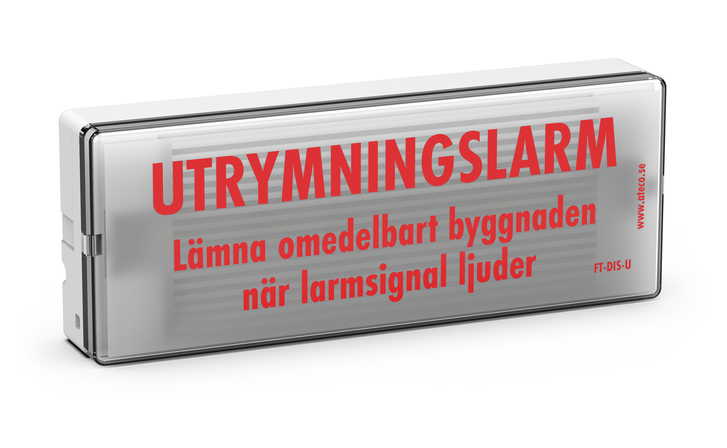 Ljusskylt - Utrymningslarm