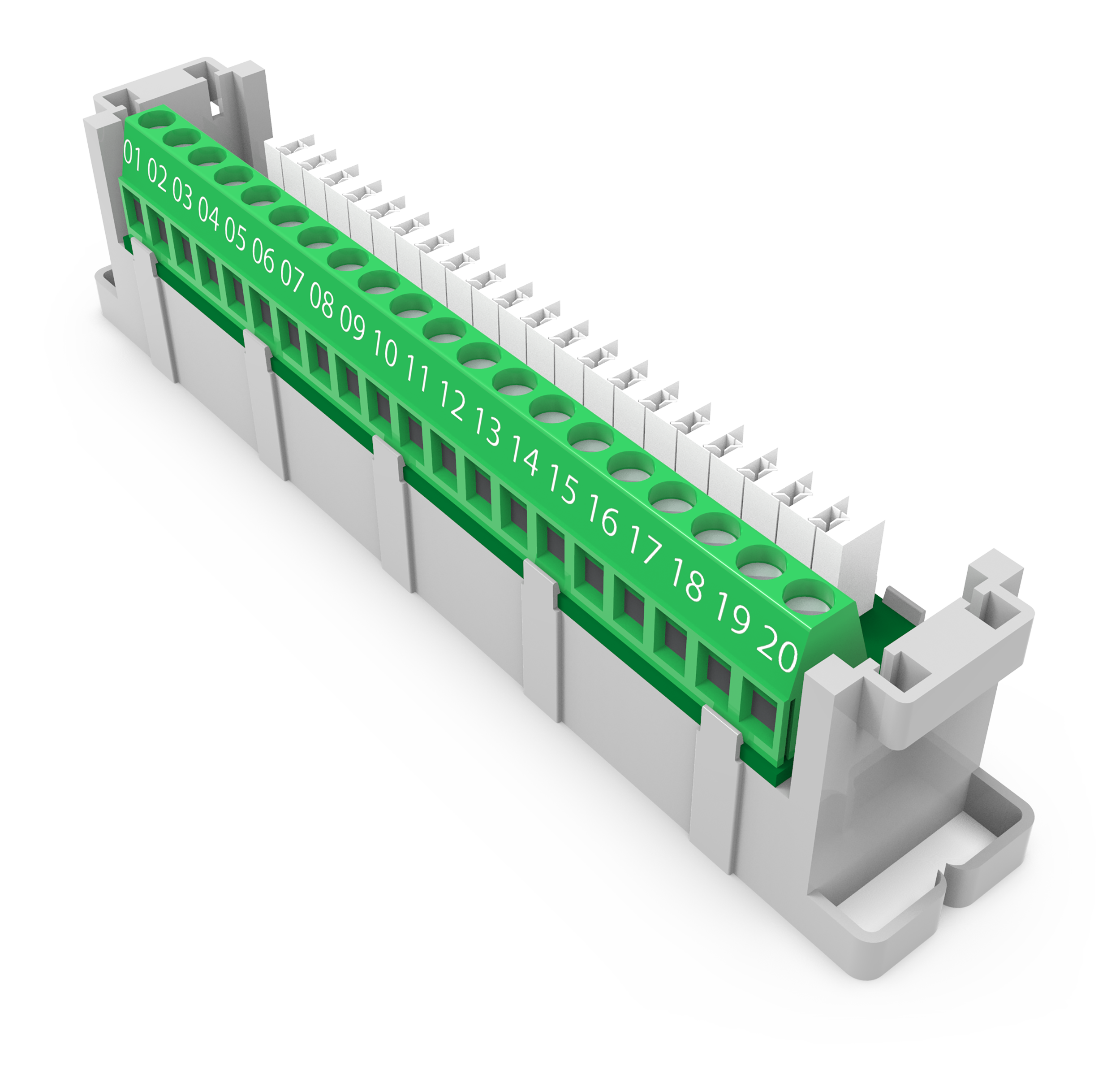 Kopplingsplint skruv / slits 20 pol
