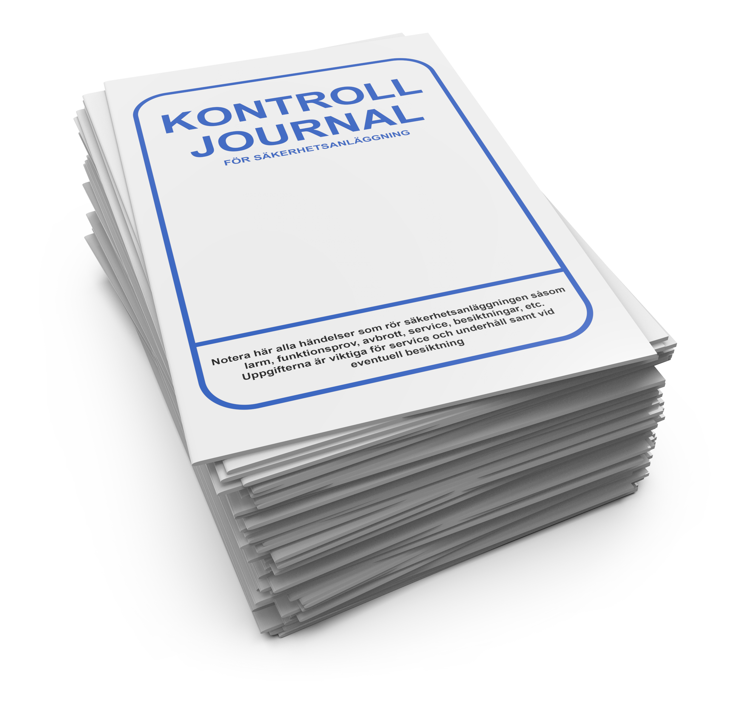 Kontrolljournal säkerhetsanläggningar