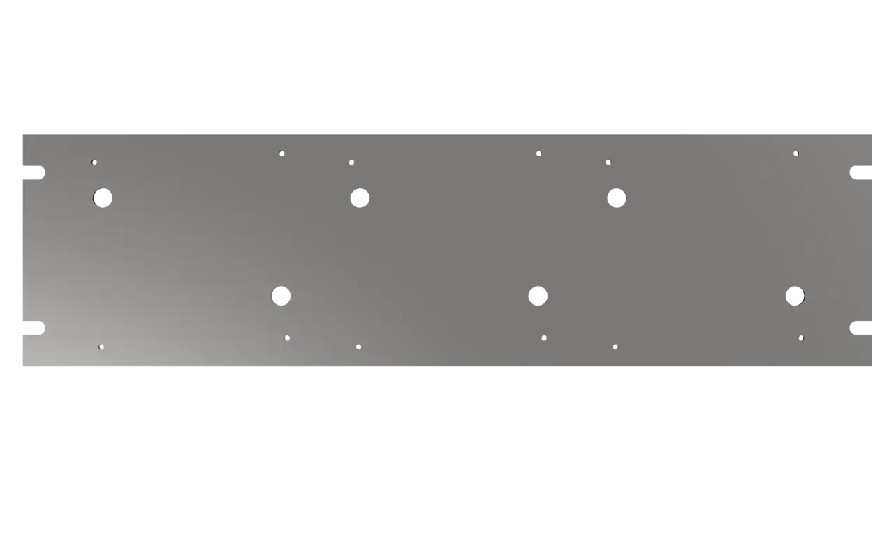 Montageplåt för larmdonssplitter 19" Rack