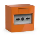 Larmknapp Orange 2xNO/NC