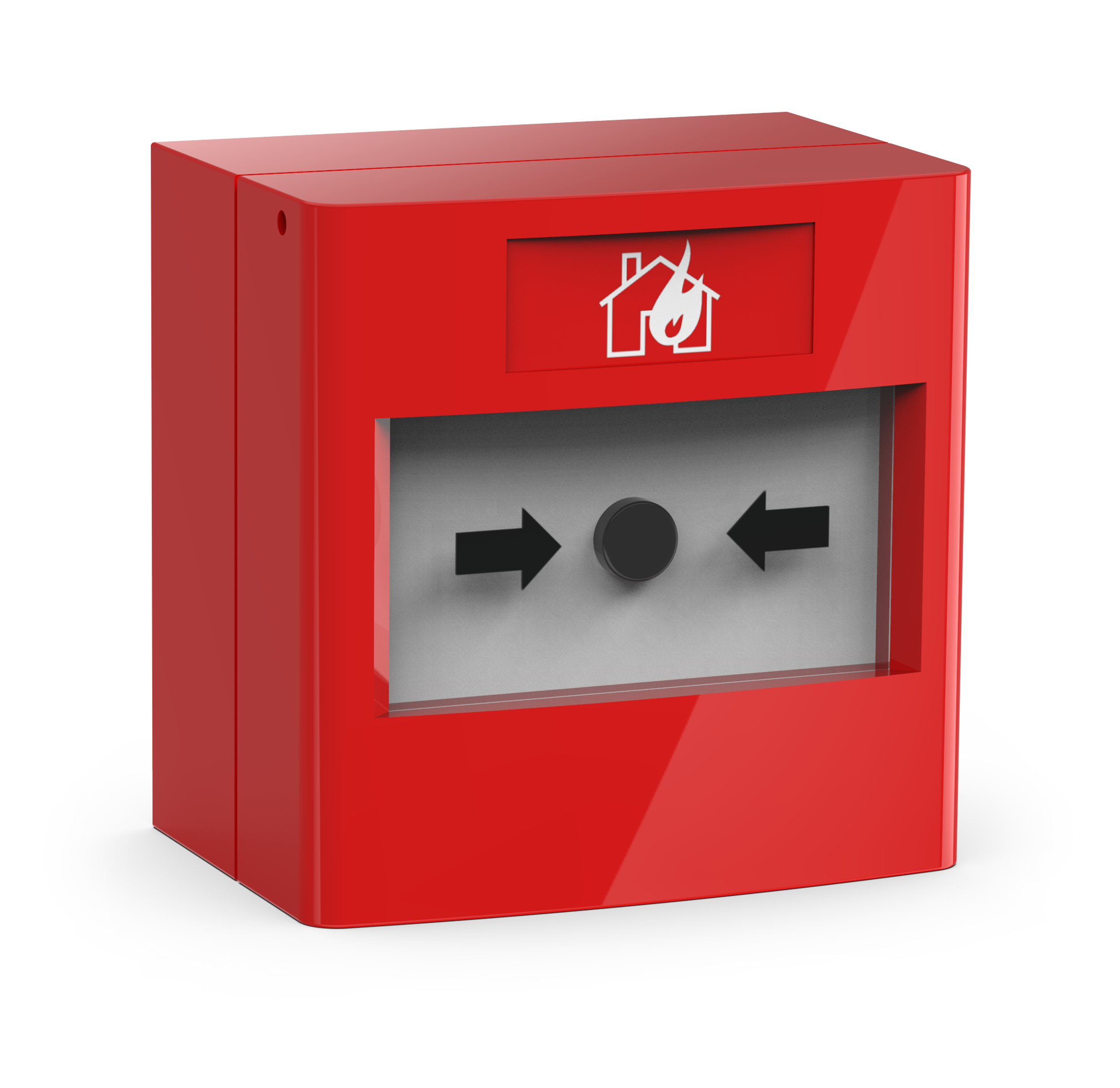 Larmknapp Röd 2xNO/NC