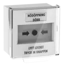 Larmknapp Nödöppning Vit 2xNO/NC