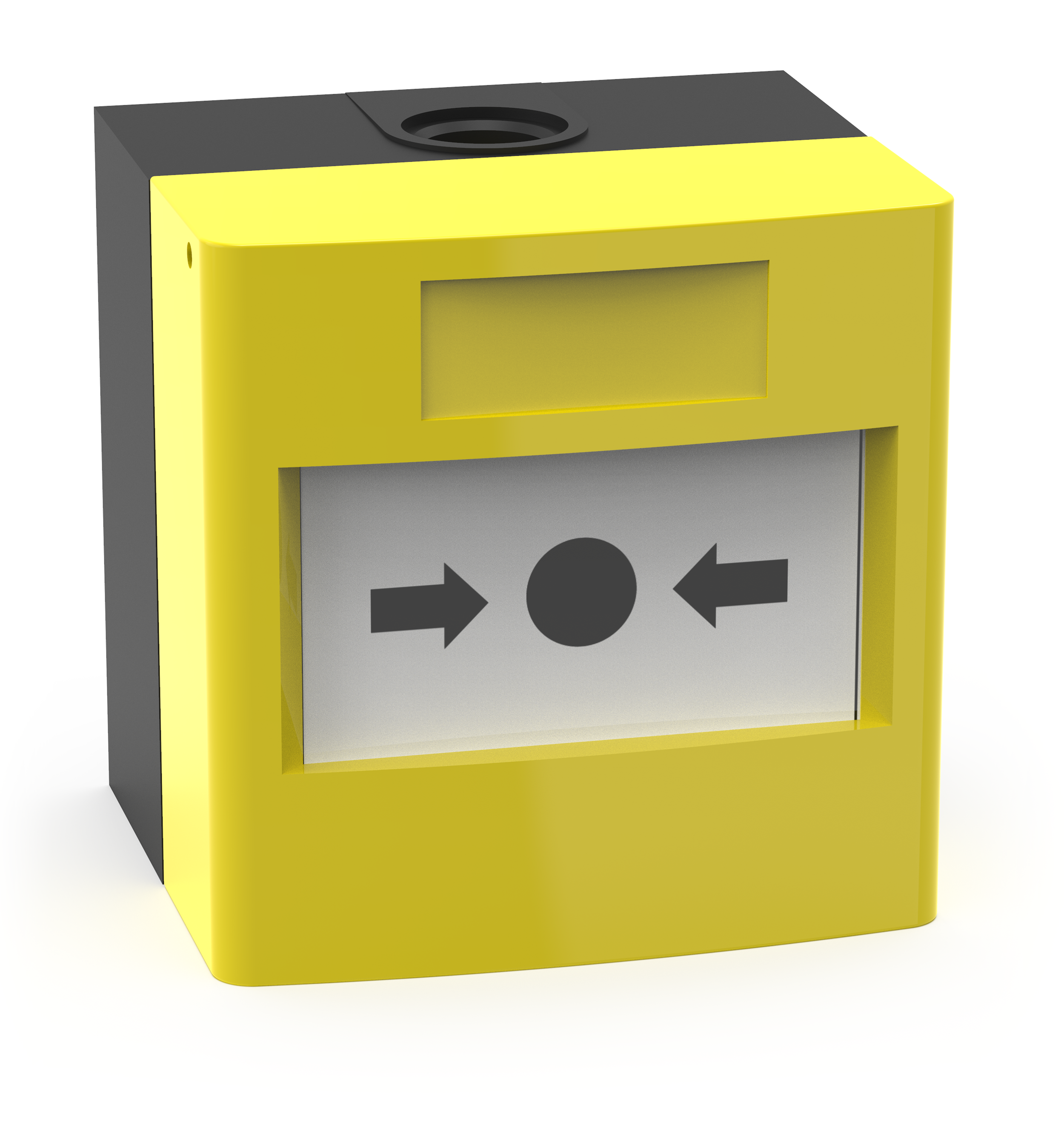 Larmknapp IP67 Gul 2xNO/NC