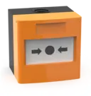 Larmknapp IP67 Orange 2xNO/NC