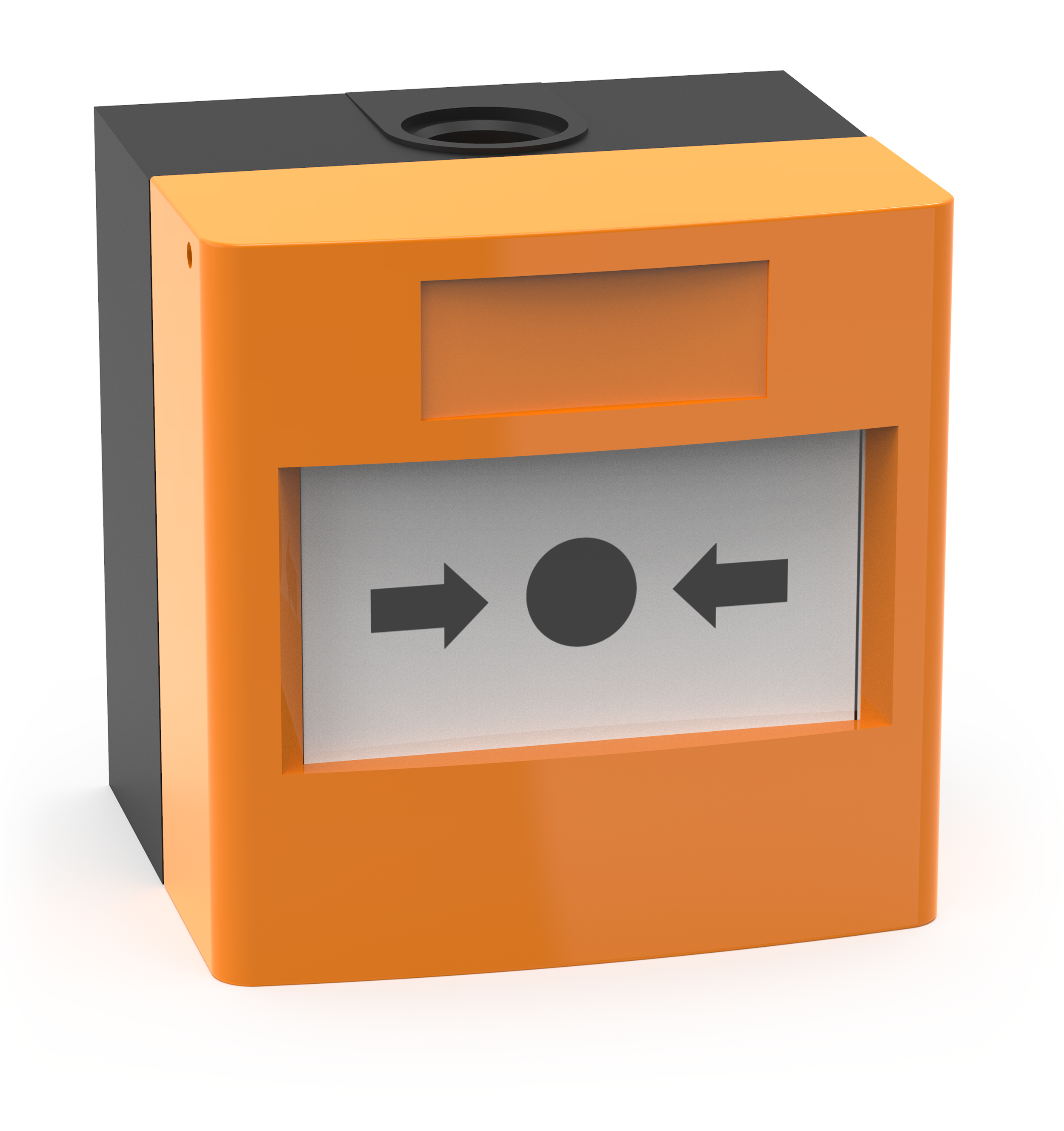 Larmknapp IP67 Orange 2xNO/NC