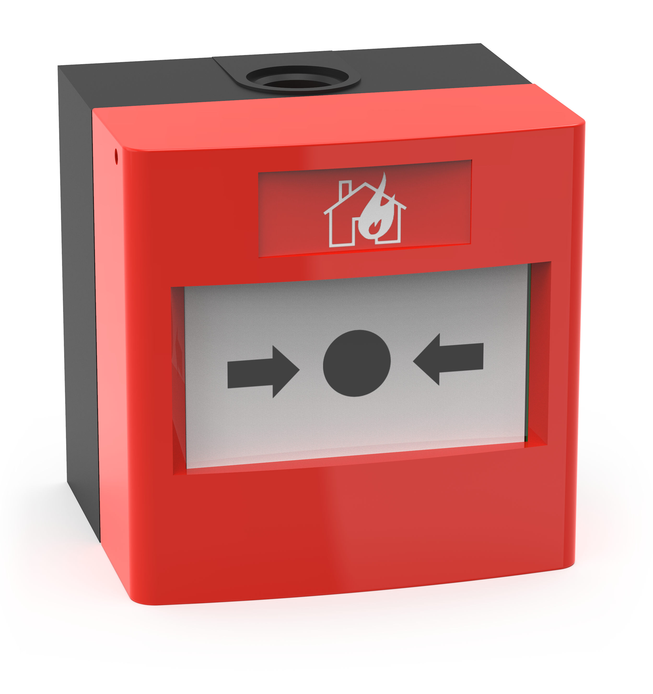 Larmknapp IP67 Röd 2xNO/NC