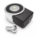 Magnet med centrumskruv