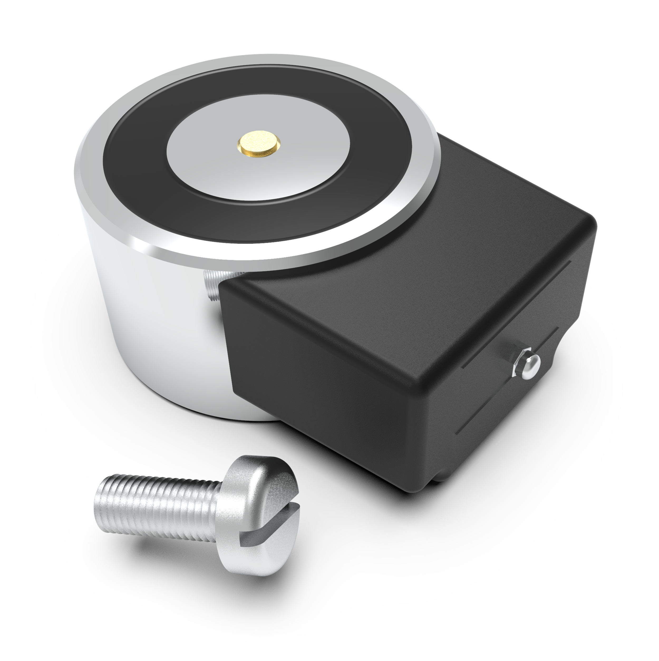 Magnet med centrumskruv