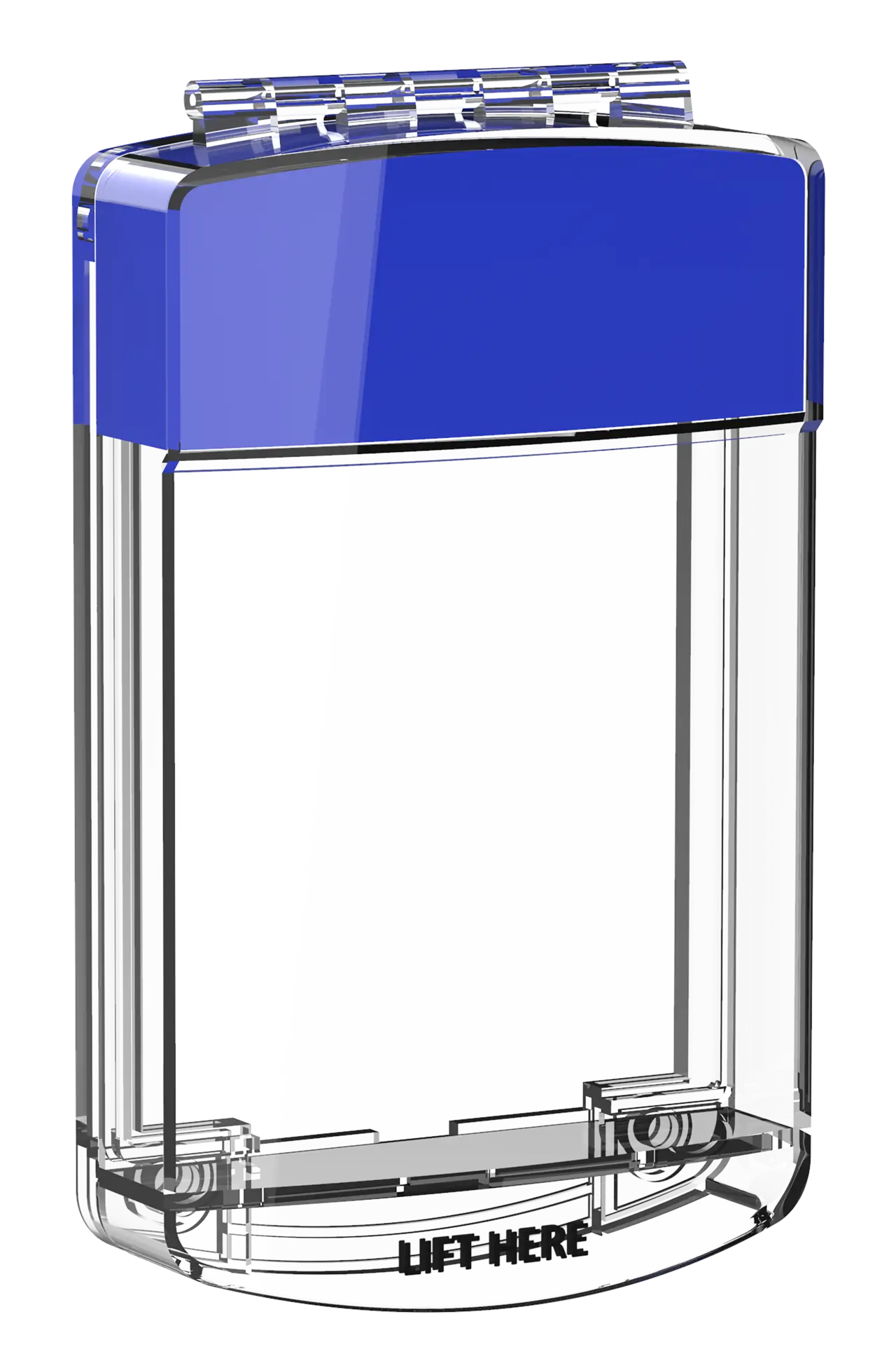 Skyddshuv för Larmknapp Blå