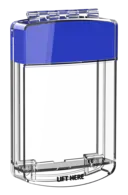 Skyddshuv för Larmknapp Blå