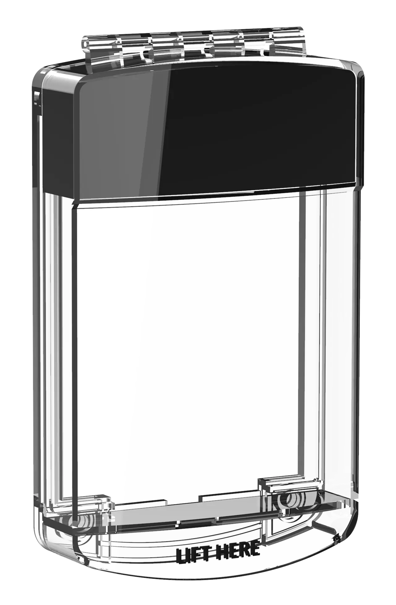 Skyddshuv för Larmknapp Svart