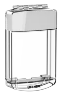 Skyddshuv för Larmknapp Vit