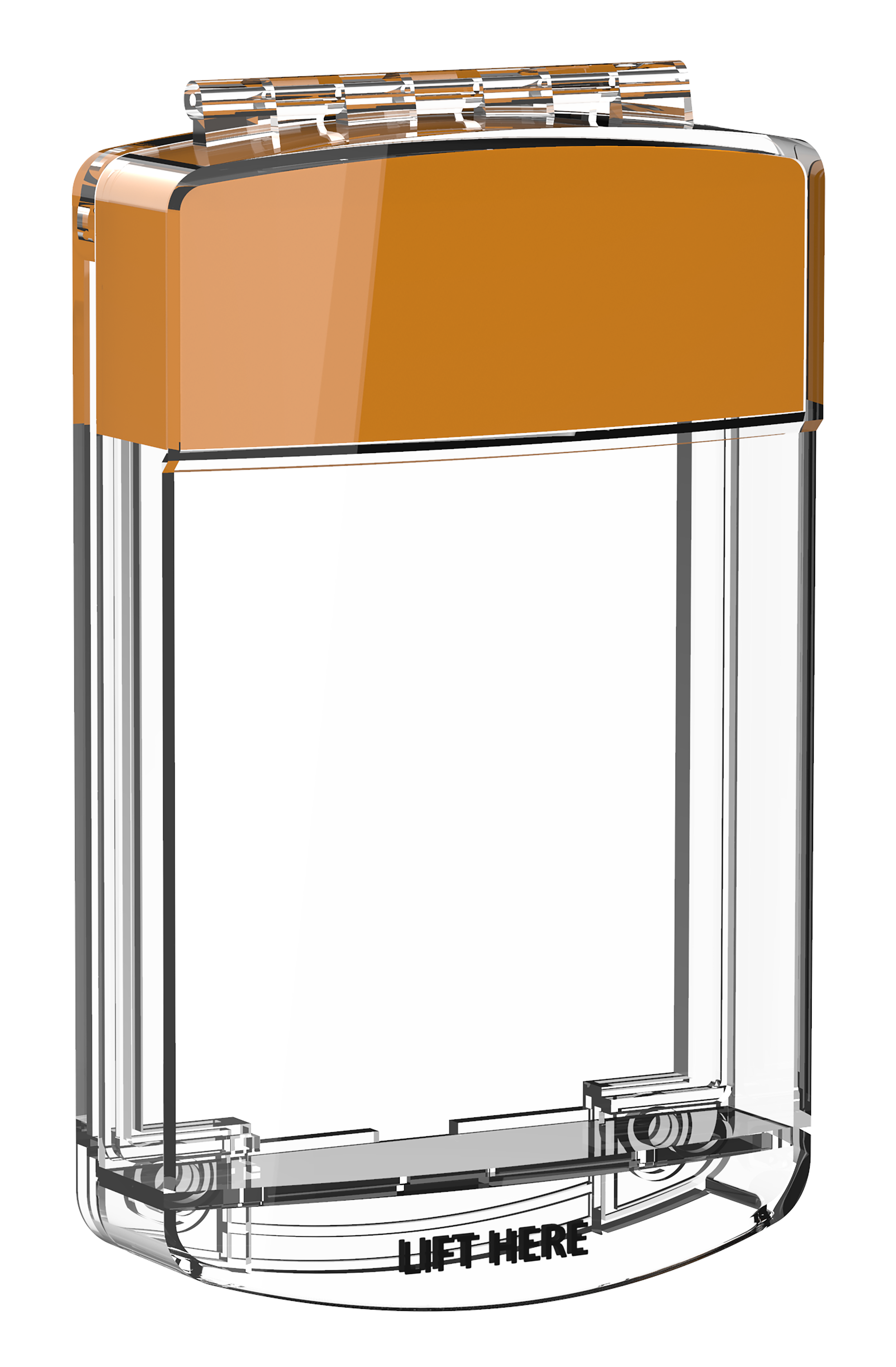 Skyddshuv med Siren för Larmknapp Orange