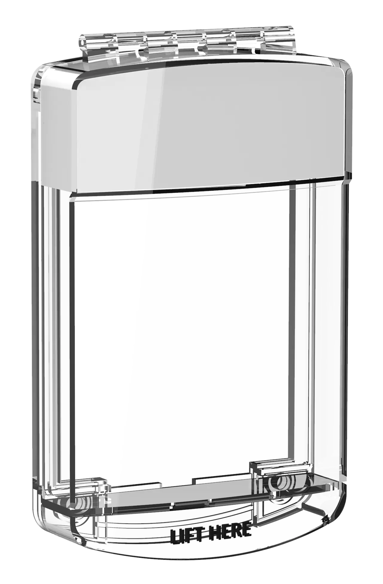 Skyddshuv med Siren för Larmknapp Vit
