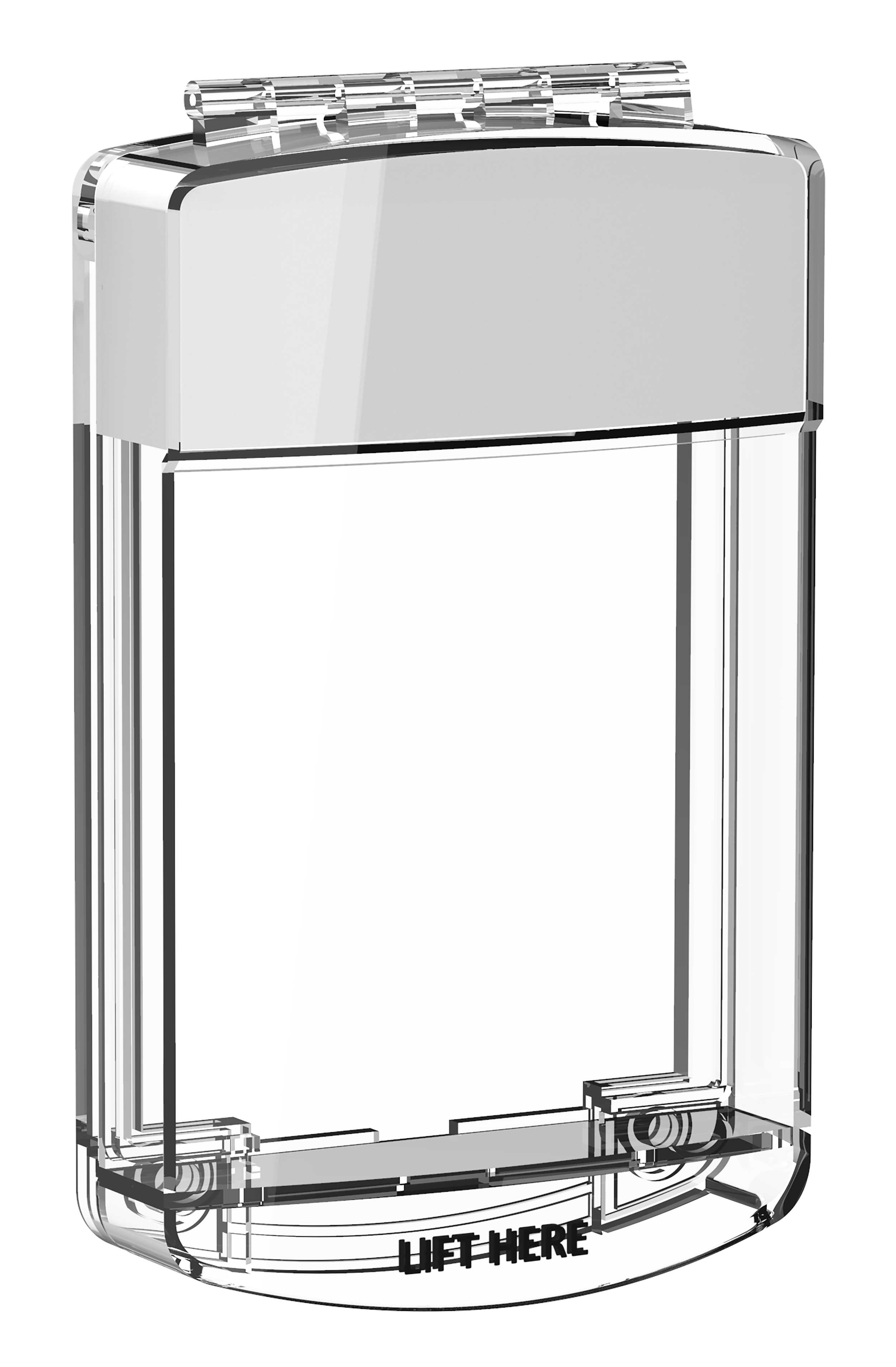 Skyddshuv med Siren för Larmknapp Vit
