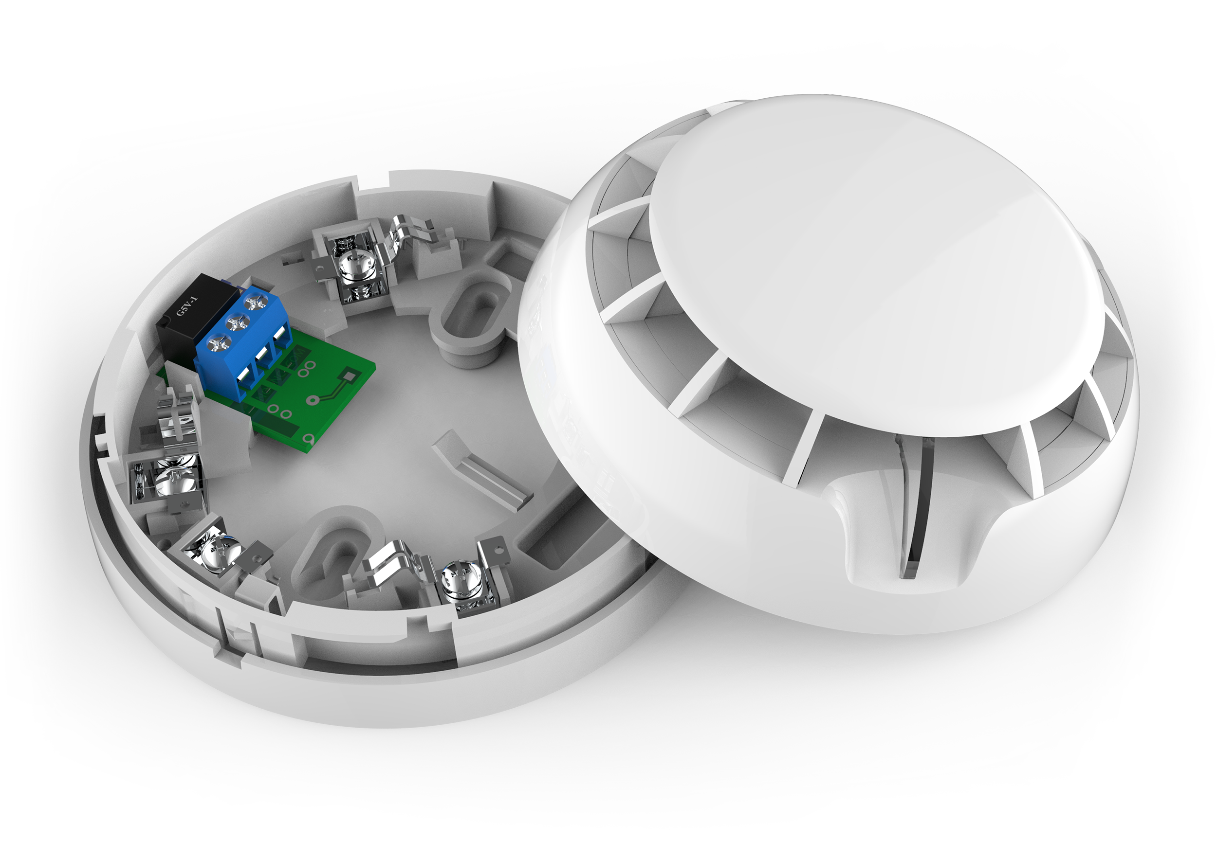 Rökdetektor inkl. reläsockel