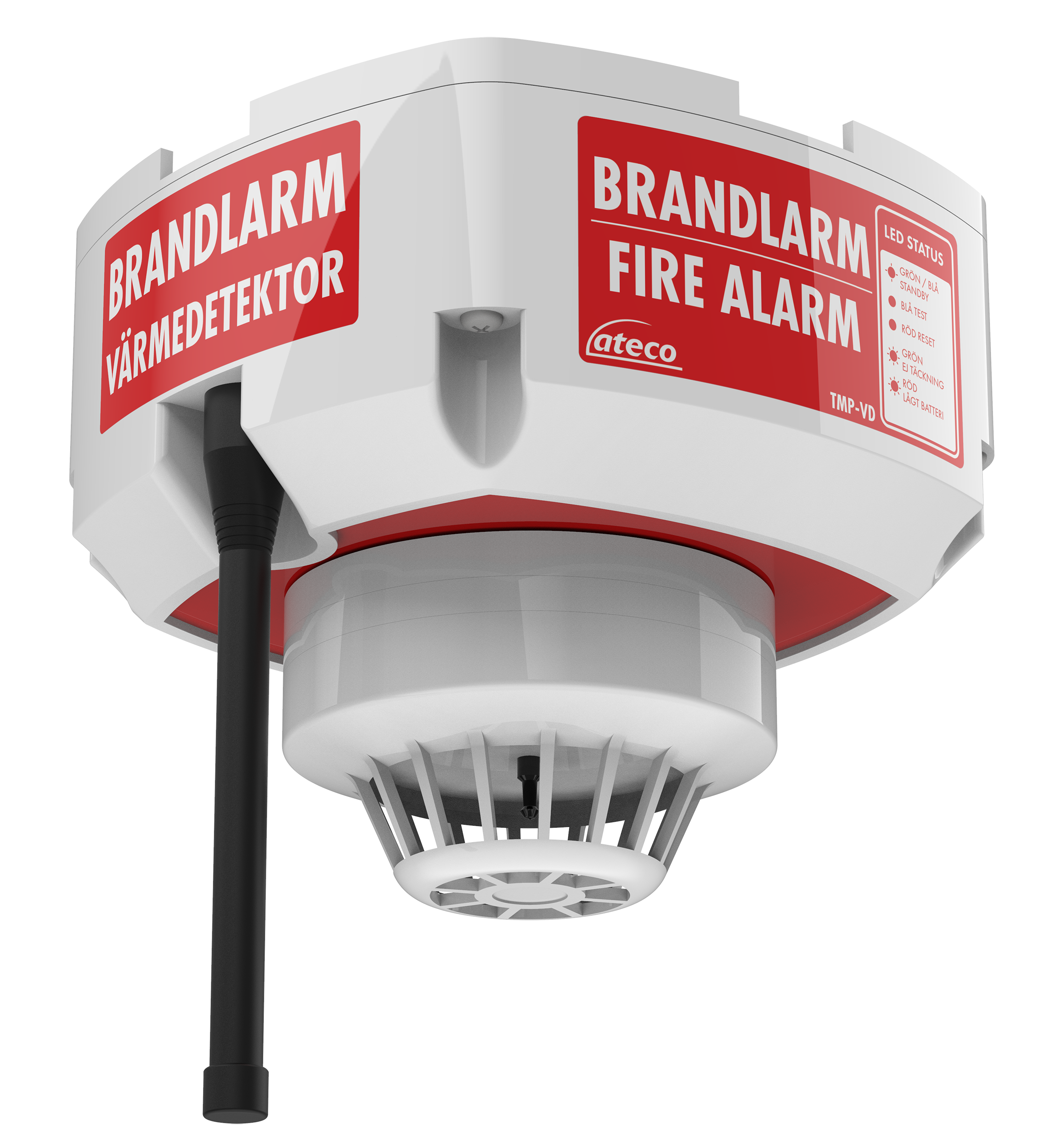 Bygglarm Värmedetektor