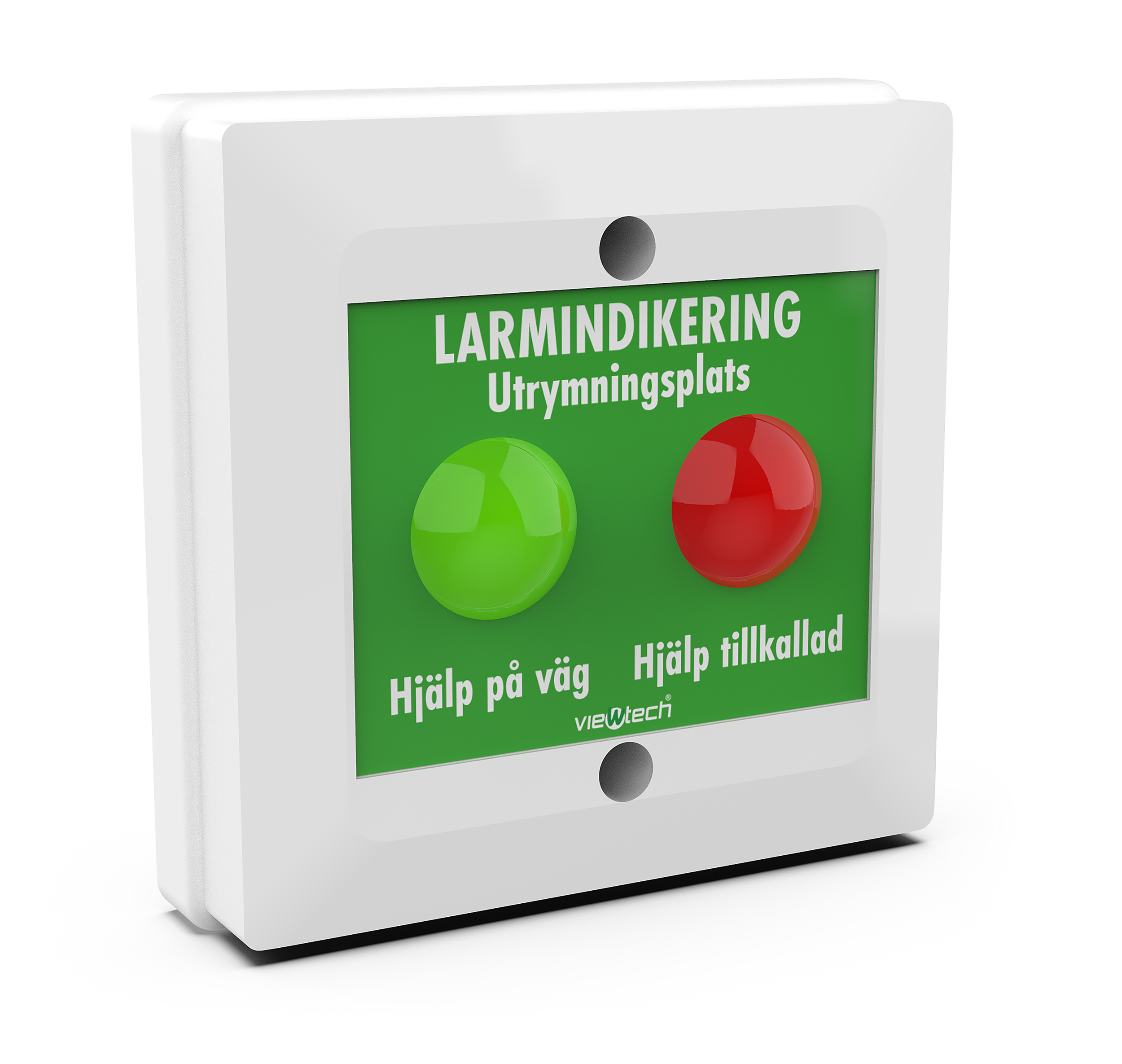 Larmindikering utrymningsplats