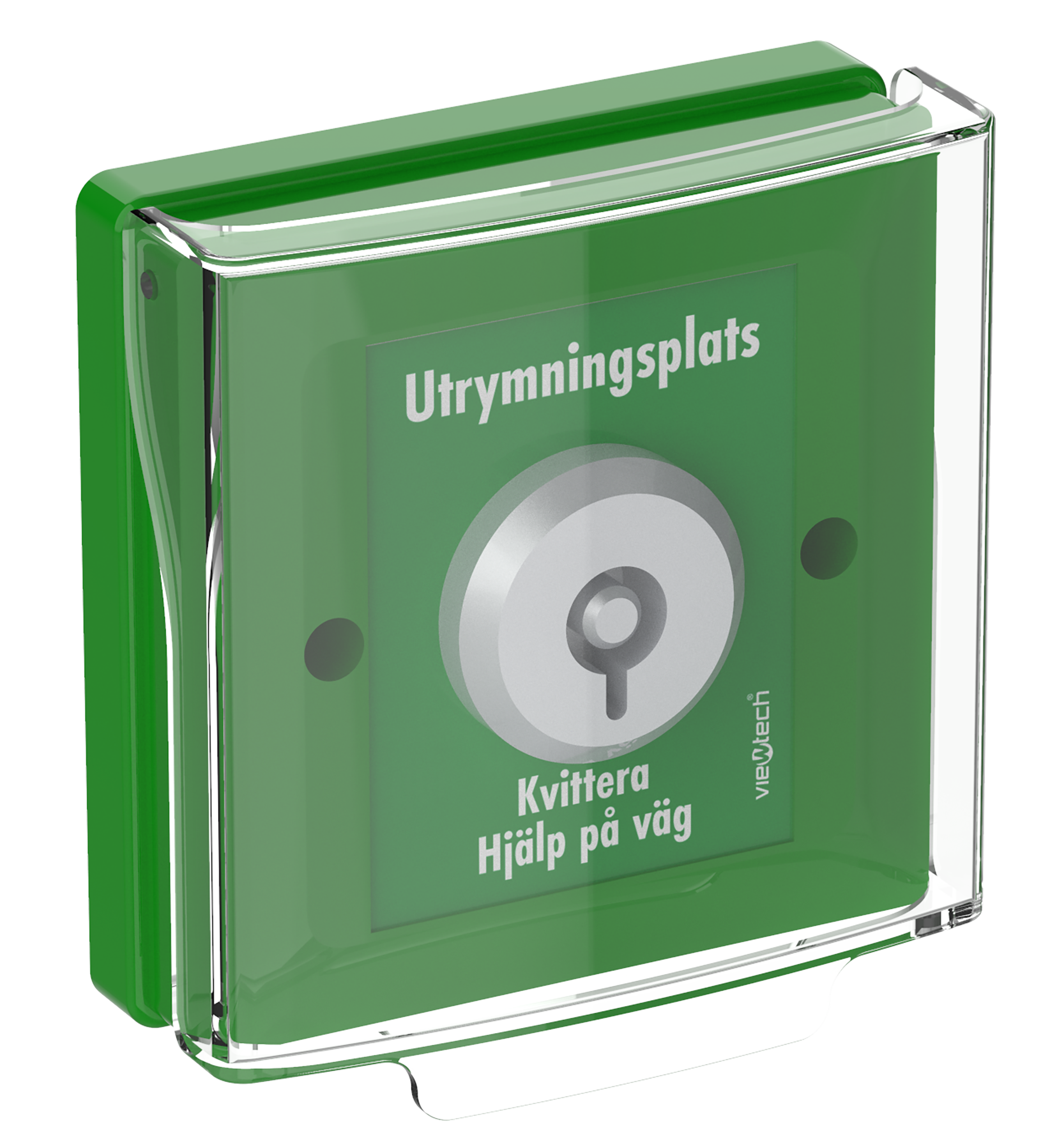 Kvitteringsenhet utrymningsplats grön