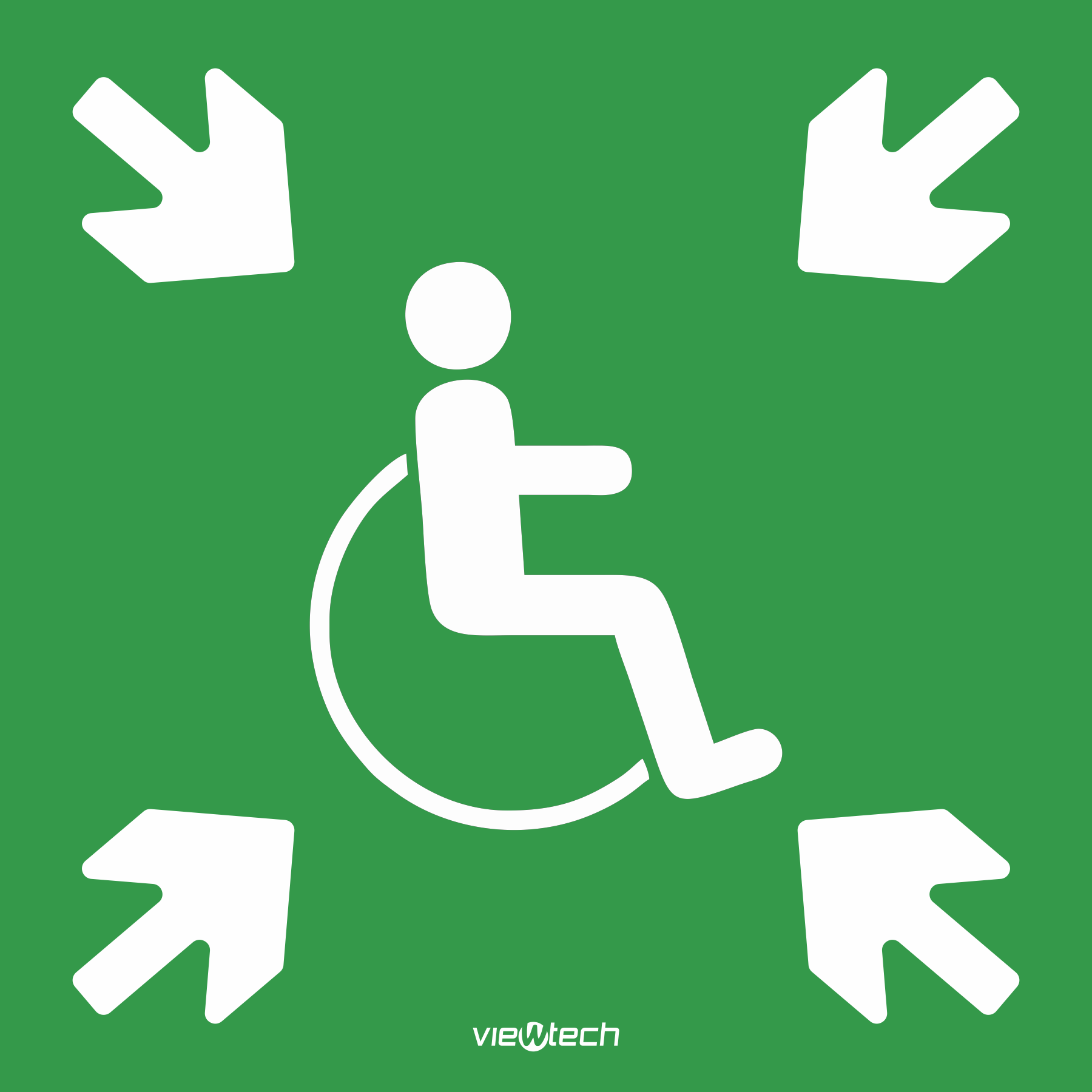 Skylt - Samlingsplats handikapp 150x50
