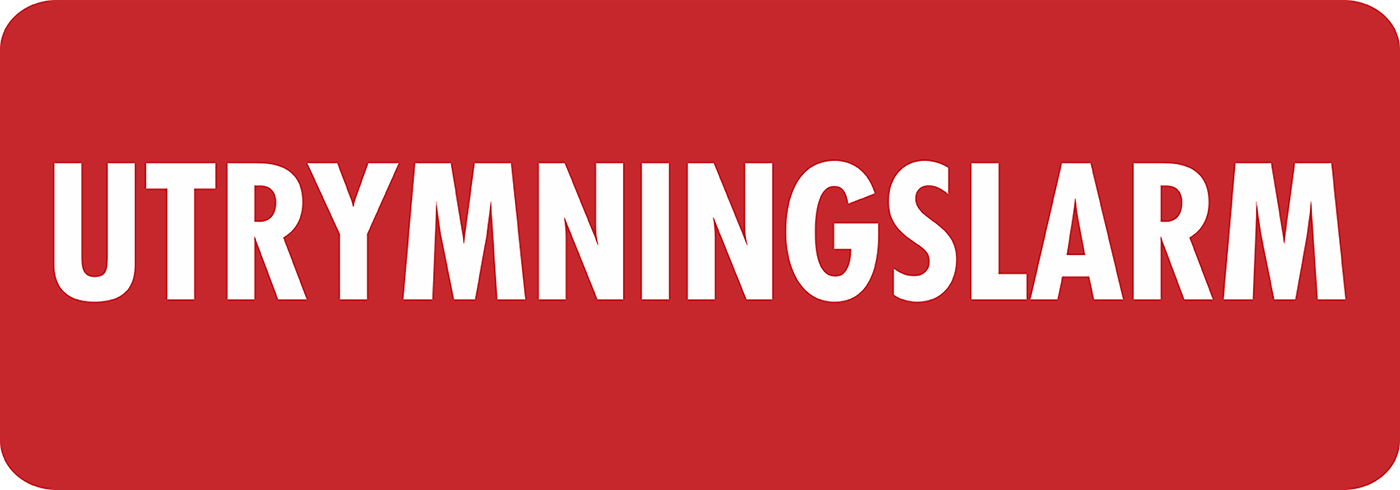 Dekal Utrymningslarm 40x14 - 39/ark