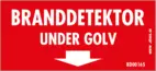 Dekal Branddetektor under golv 55x25 - 35/ark