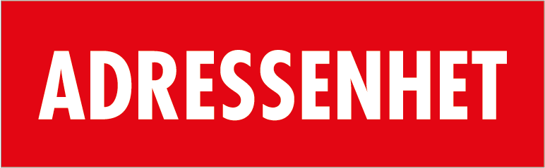 Dekal Adressenhet 65x20 - 18/ark
