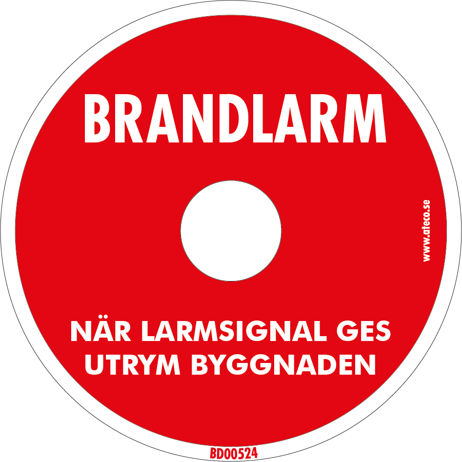Dekal Brandlarmsklocka 80/17,5