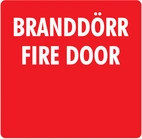 DEKAL BRANDDÖRR/FIRE DOOR