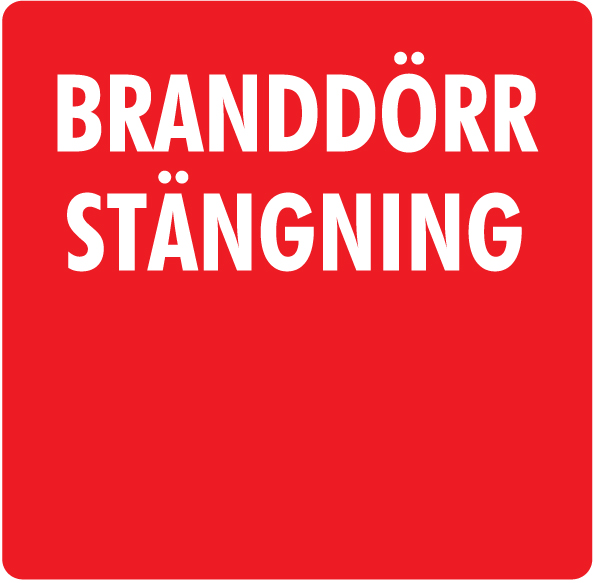 Dekal Branddörrstängning ID-BDS