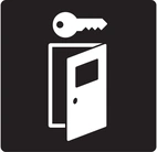 DEKAL DÖRR-/NYCKELSYMBOL