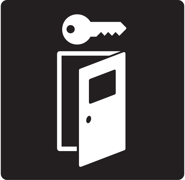 DEKAL DÖRR-/NYCKELSYMBOL