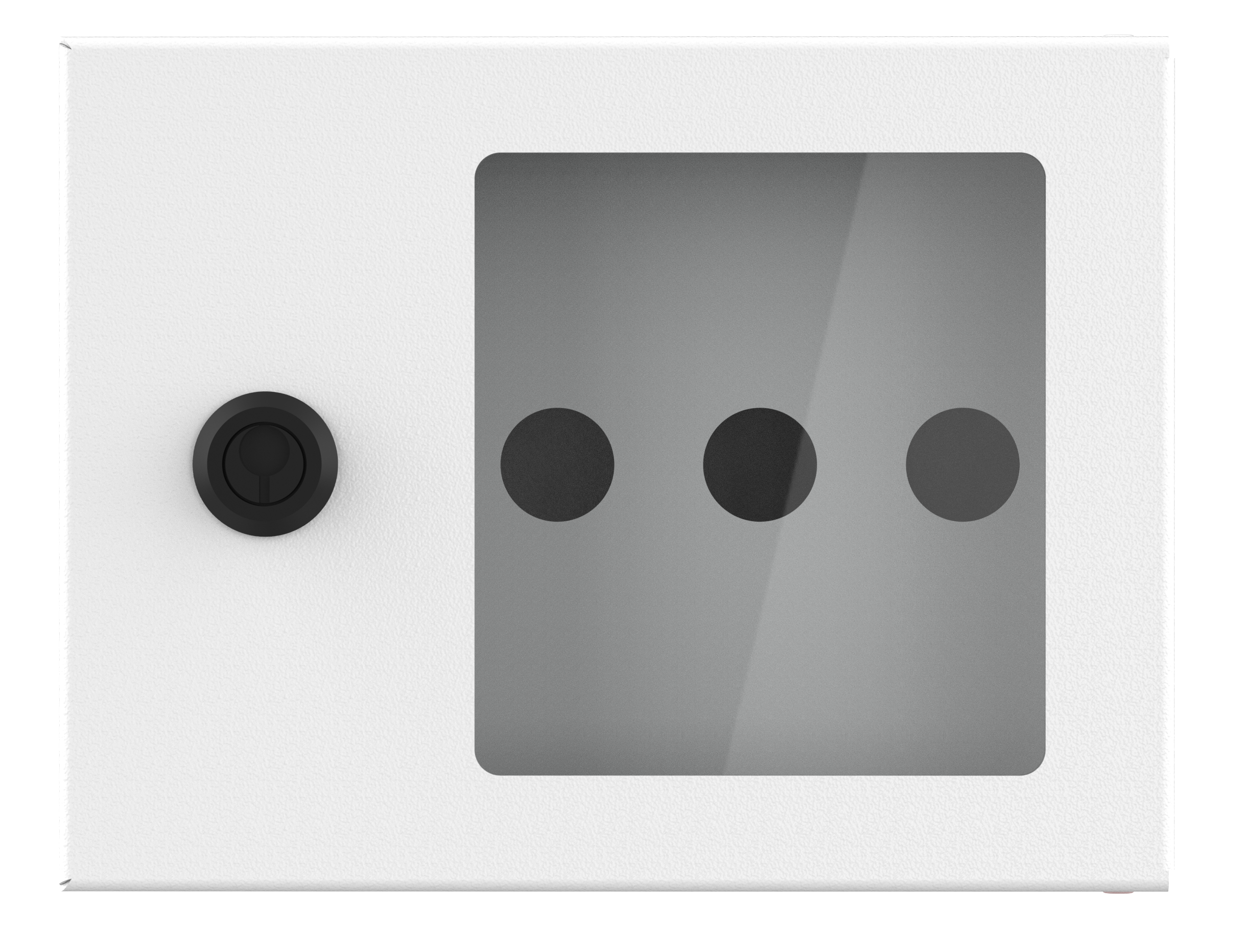 Plåtkapsling för 3 moduler