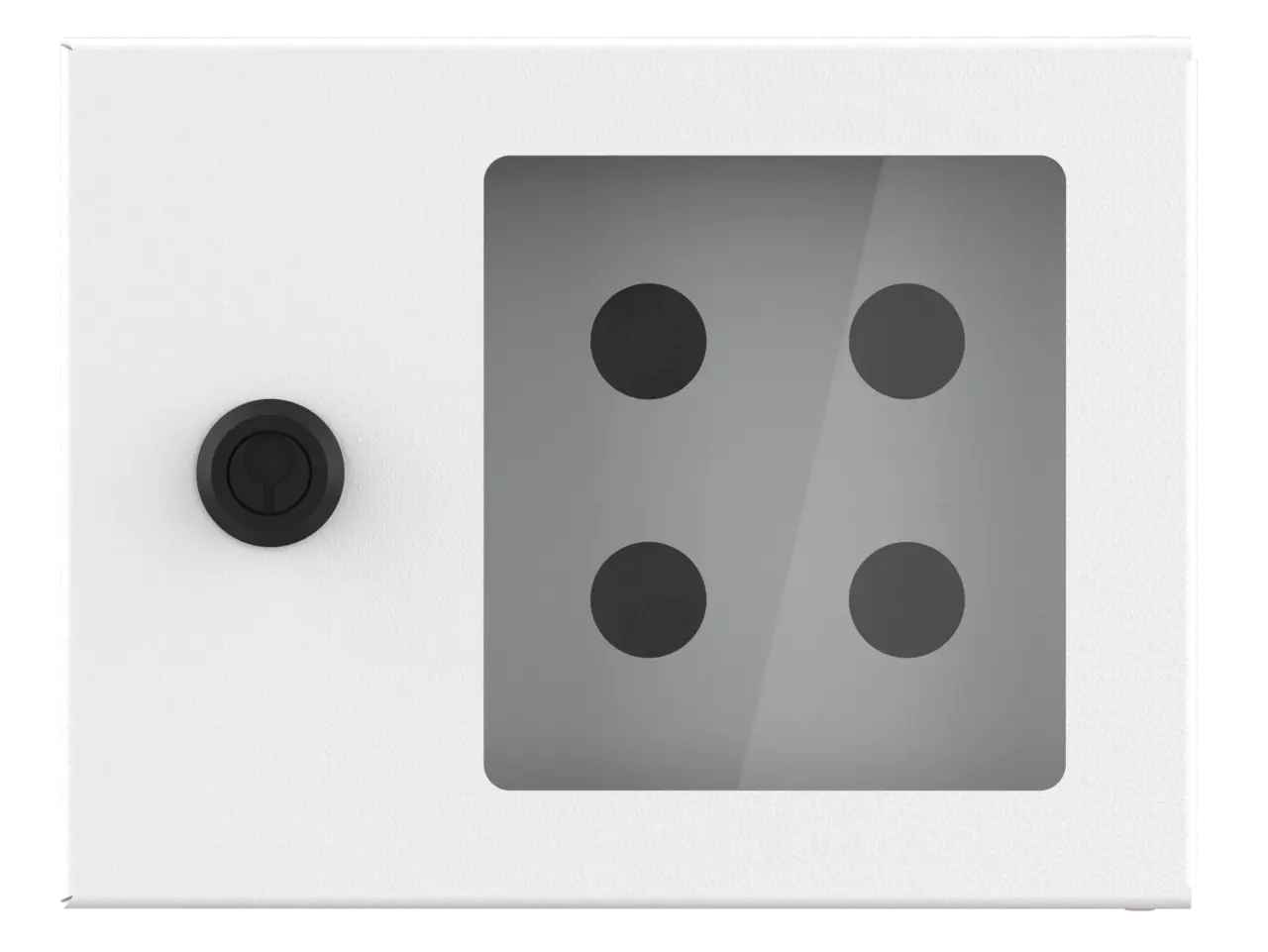 Plåtkapsling  för 4 moduler