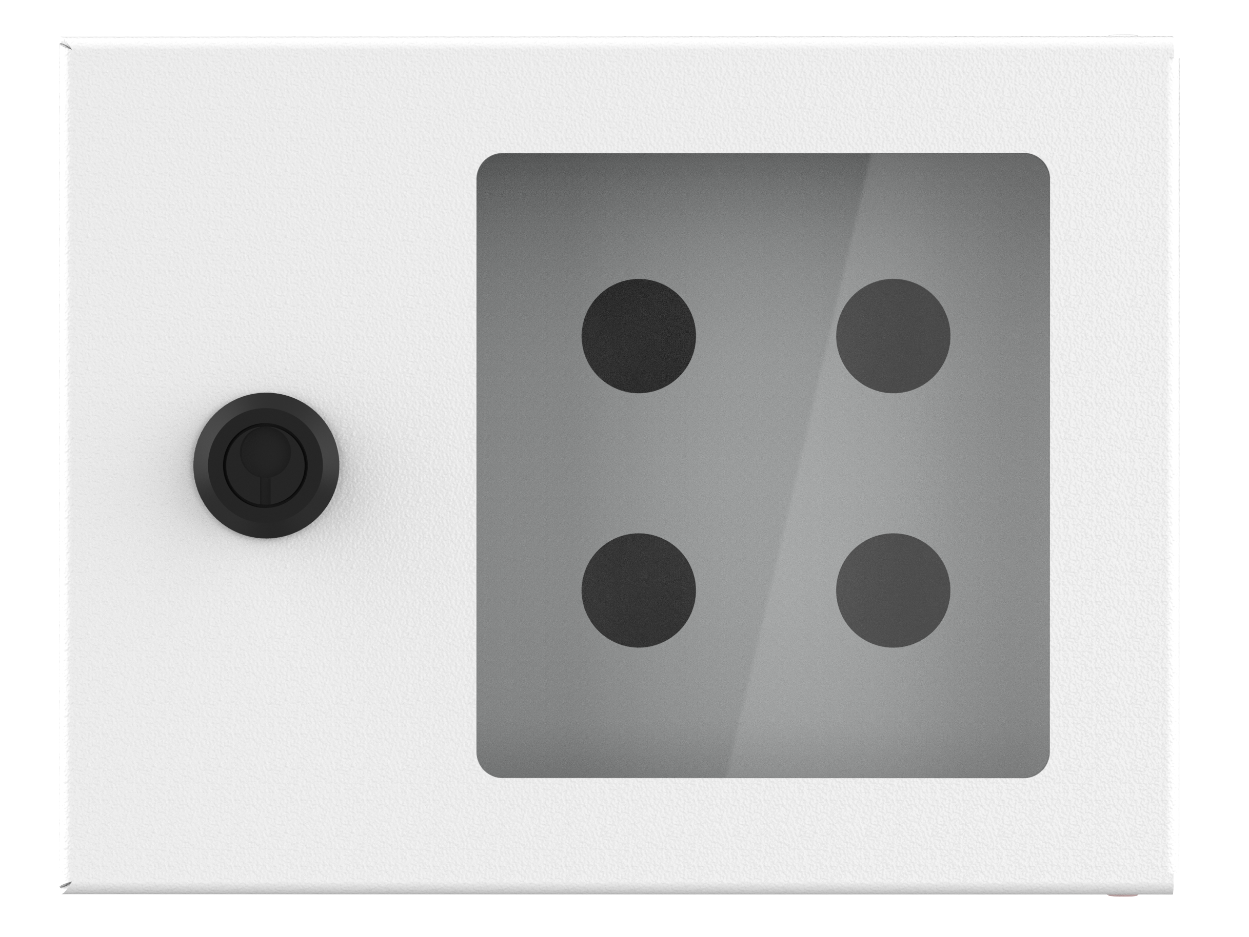 Plåtkapsling  för 4 moduler