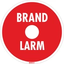 Dekal Brandlarmsklocka 80/17,5 mm