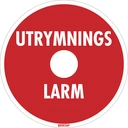 Dekal brandlarmsklocka 80/17,5 mm