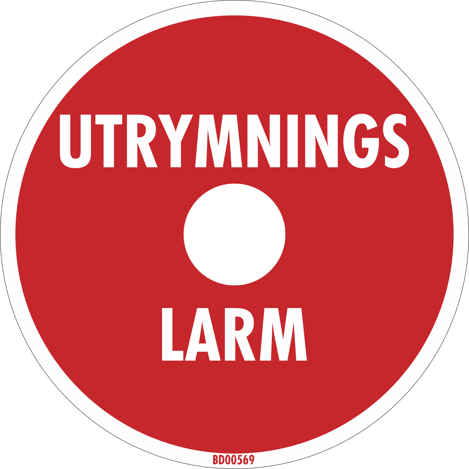 Dekal brandlarmsklocka 80/17,5 mm