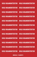 Dekal Dold branddetektor 52x12 - 24/ark