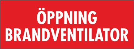 Dekal Öppning brandventilator 41x15 - 10/ark