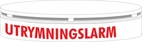 Sockeldekal Utrymningslarm 364x14 - 10/ark
