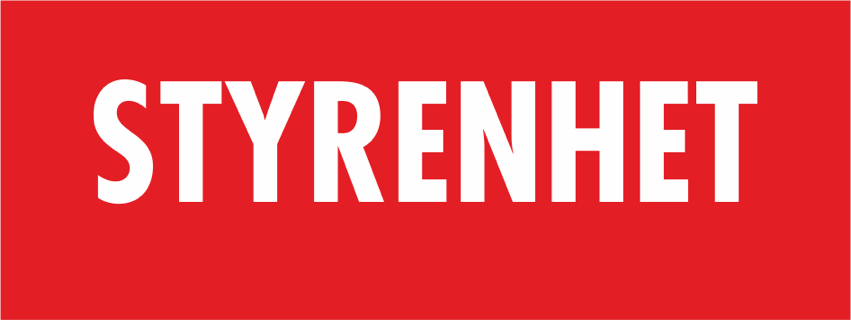 Skylt - Styrenhet 80x30