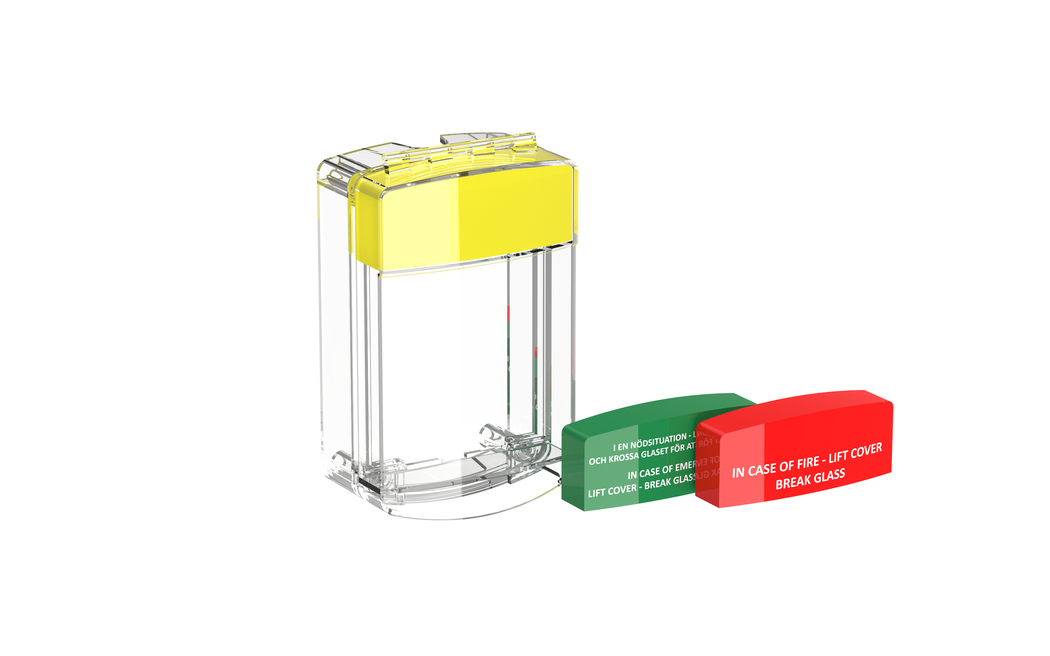 Skyddshuv för Larmknapp Gul