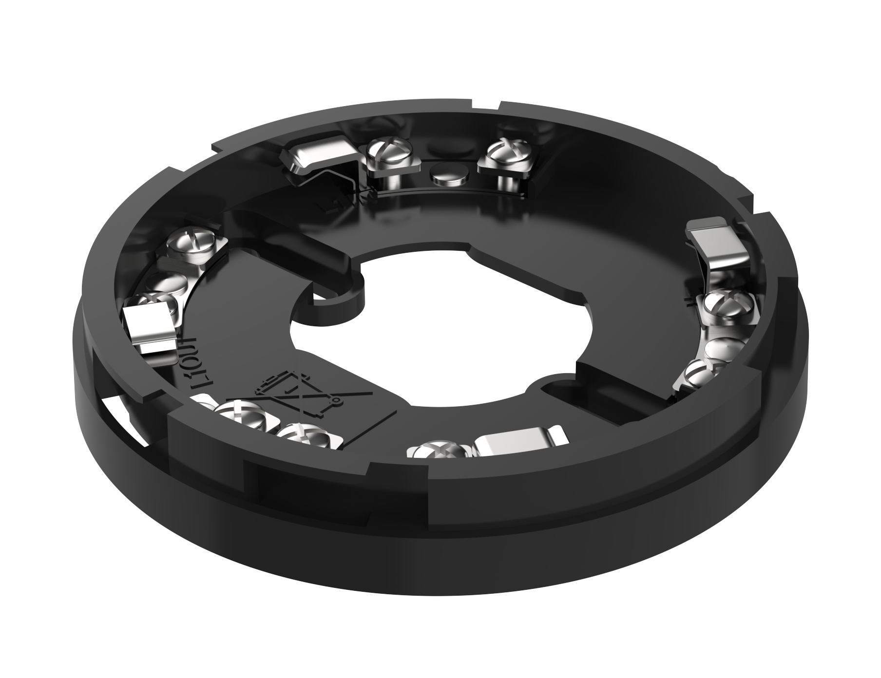 Detektorsockel Svart