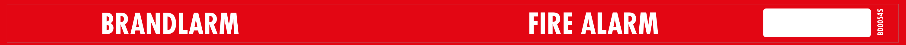 Sockeldekal Brandlarm / Fire Alarm 325x14 - 10/ark
