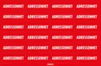 Dekal Adressenhet 50x20 - 24/ark