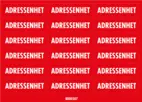 Dekal Adressenhet 65x20 - 18/ark