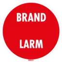 Dekal för brandlarmsklocka 80mm.